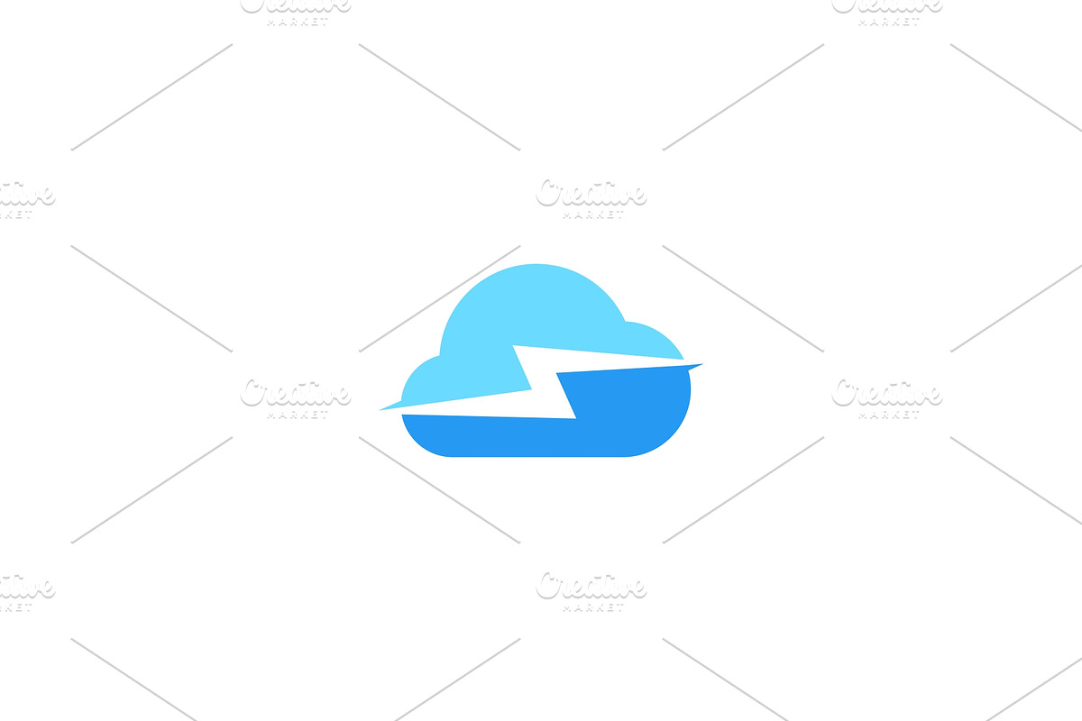 cloud charger charging spark logo in Logo Templates - product preview 8