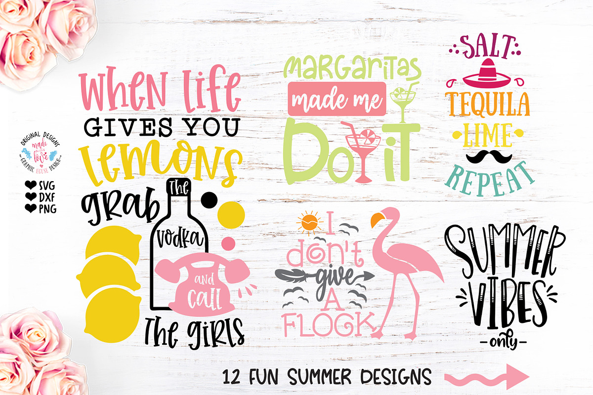 Summer Cut File Bundle in Illustrations - product preview 8