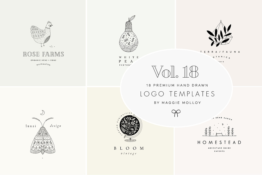 Feminine Premade Logo Bundle Vol. 18 in Logo Templates - product preview 8