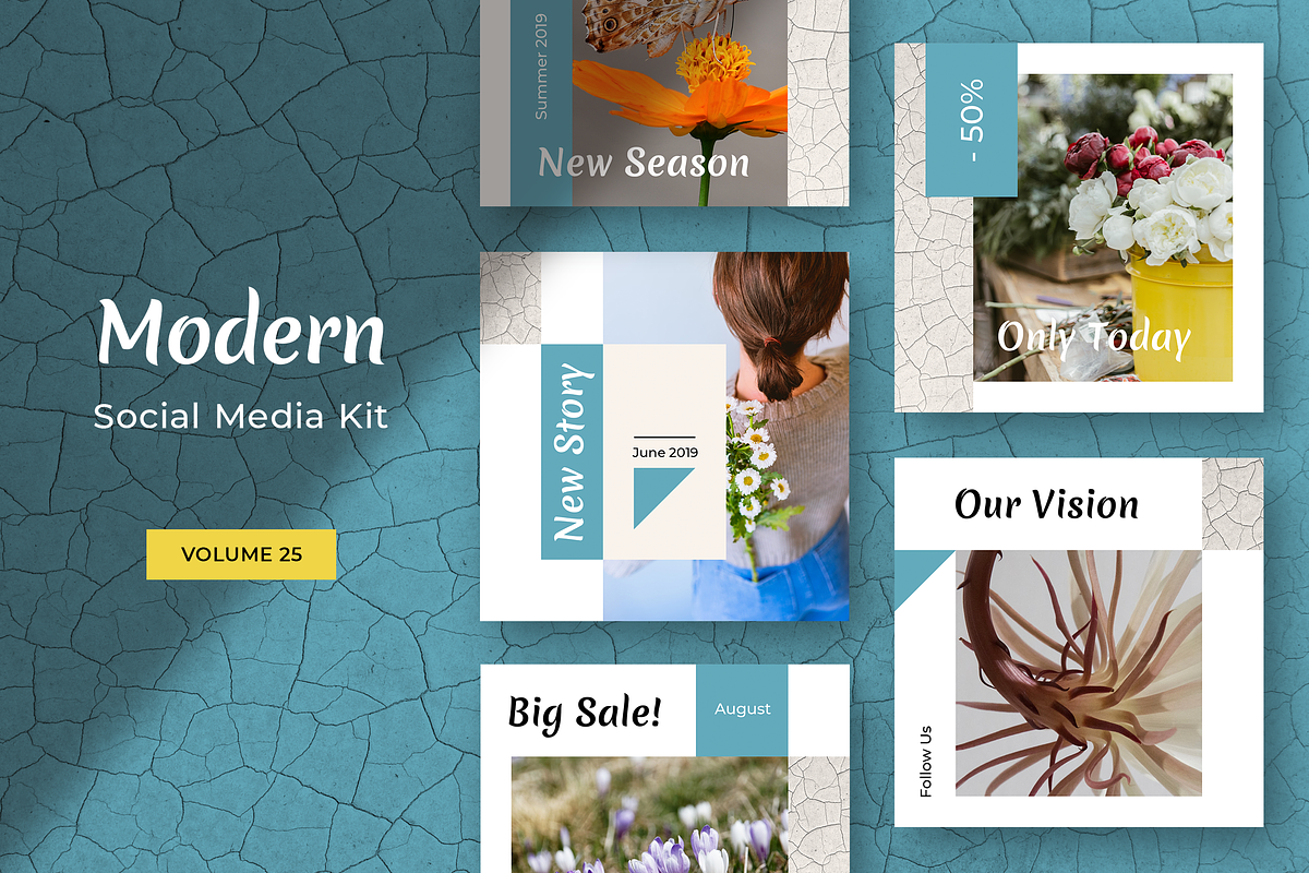 Modern Social Media Kit (Vol. 25) in Instagram Templates - product preview 8
