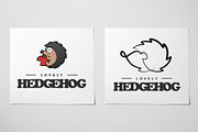 Hedgehog Logo Cartoon Kids Fun Happy
