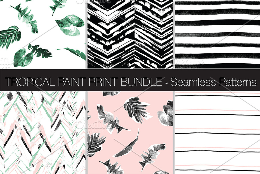 Tropical Paint Pattern Bundle in Patterns - product preview 8
