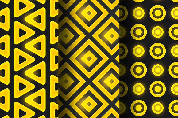 Black Gold 6 Seamless Patterns Set in Patterns - product preview 2