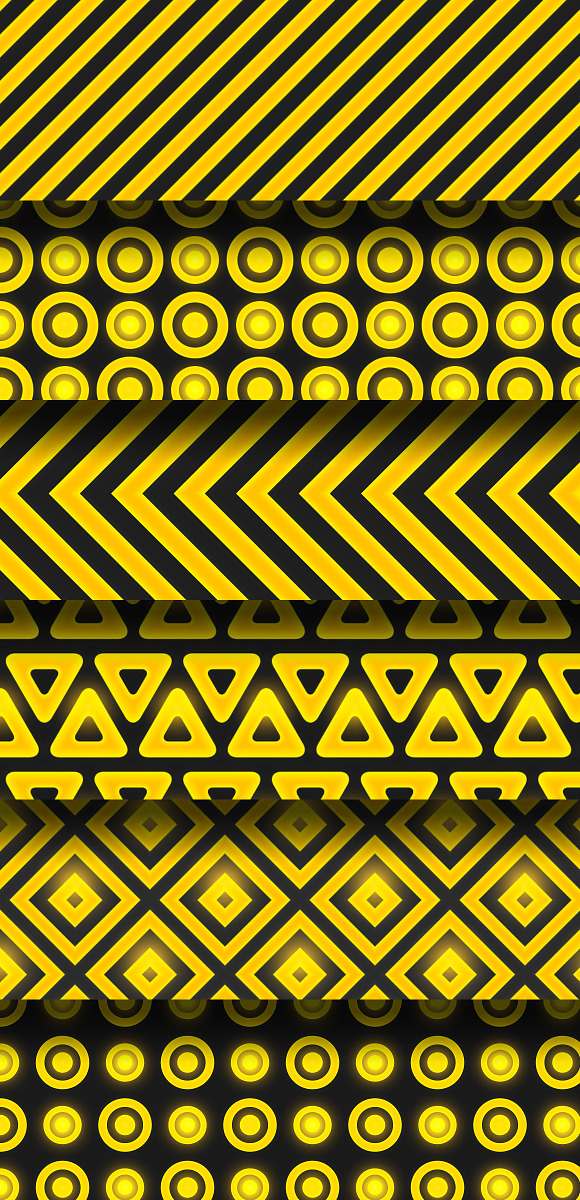 Black Gold 6 Seamless Patterns Set in Patterns - product preview 3
