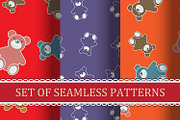 Seamless pattern "Teddy bears"