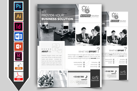 10 Minimal Business Flyers 90% OFF in Flyer Templates - product preview 3