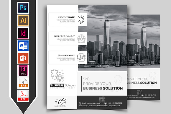 10 Minimal Business Flyers 90% OFF in Flyer Templates - product preview 4