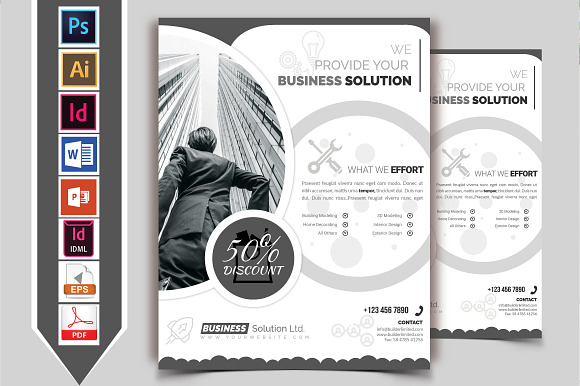 10 Minimal Business Flyers 90% OFF in Flyer Templates - product preview 6