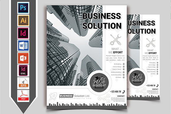 10 Minimal Business Flyers 90% OFF in Flyer Templates - product preview 7