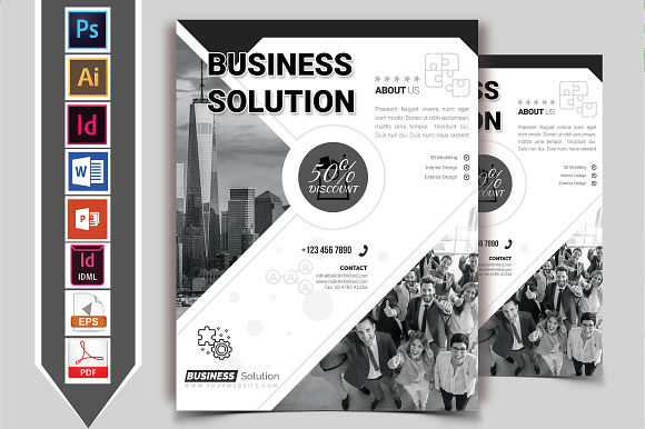 10 Minimal Business Flyers 90% OFF in Flyer Templates - product preview 8