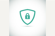 Web security icon shield.