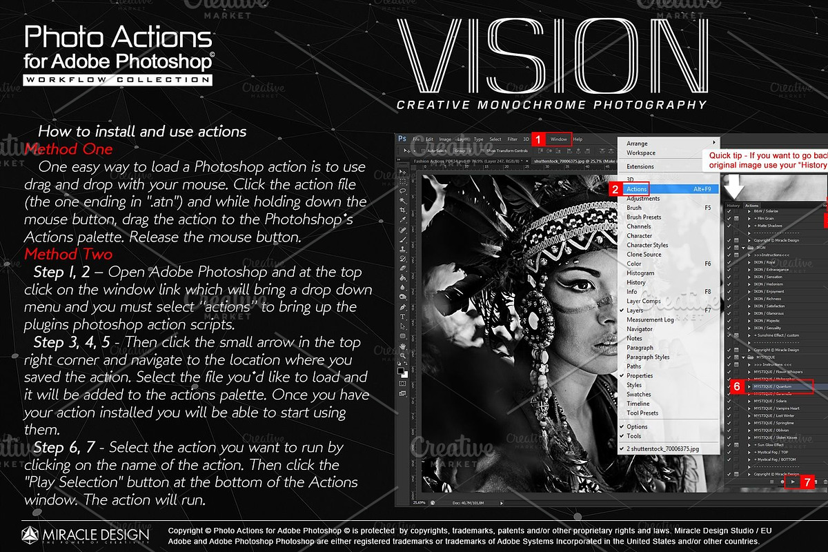 Actions for Photoshop - VISION in Add-Ons - product preview 40