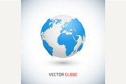 World Map and Globe Detail Vector