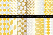 Silver & Gold Seamless Patterns