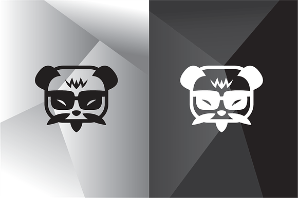 Old And Cool Master Panda Logo in Logo Templates - product preview 1