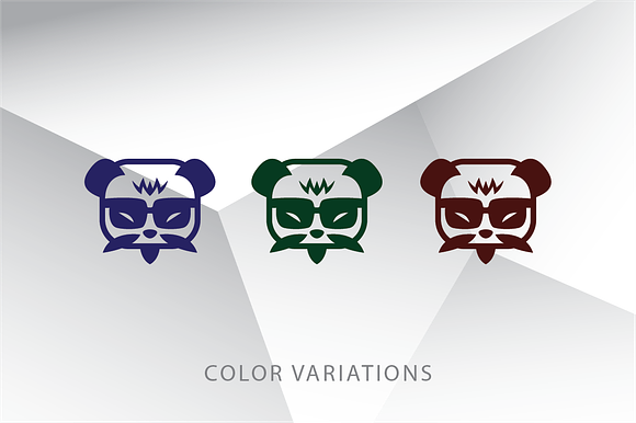 Old And Cool Master Panda Logo in Logo Templates - product preview 2