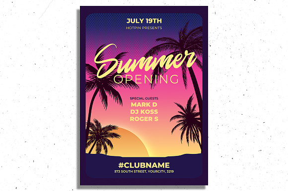 Summer Party Flyer Template Bundle in Flyer Templates - product preview 1