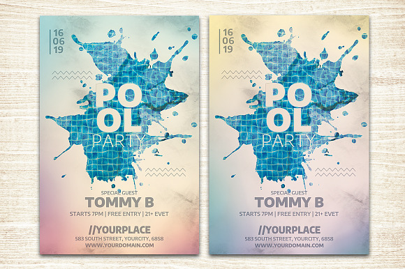 Summer Party Flyer Template Bundle in Flyer Templates - product preview 8