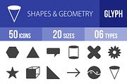 50 Shapes & Geometry Glyph Icons