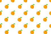 Orange Cartoon Drawing Seamless Patt