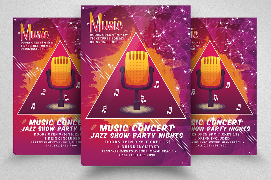Music Concert Flyer Template in Flyer Templates - product preview 8