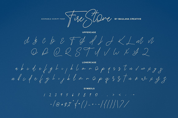 Fire Stone Signature Font in Script Fonts - product preview 5