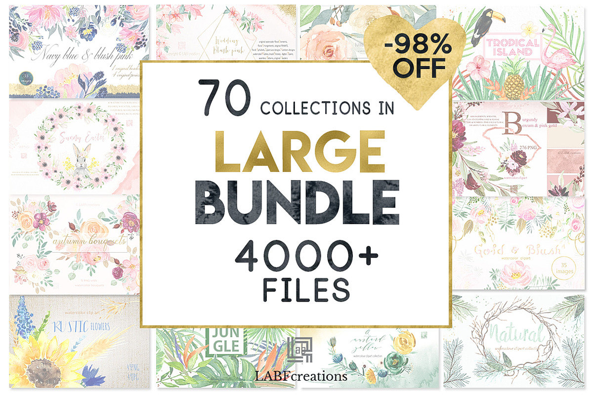 -98% Off Graphic Bundle 70 sets in 1 in Illustrations - product preview 8