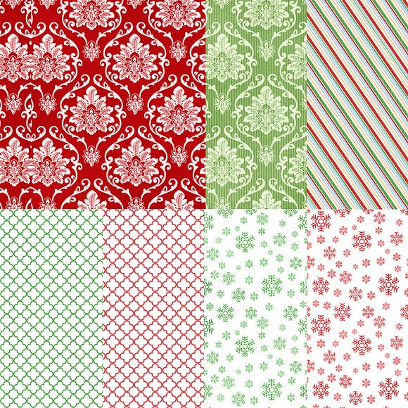 Ho Ho Christmas 28Digital Papers in Patterns - product preview 1