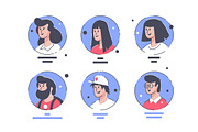 Set icons with people avatars