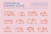 Caravan & Camper icons