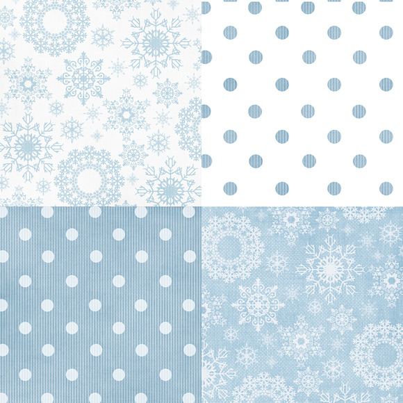 Let It Snow 18 Holiday Digital Paper in Patterns - product preview 2