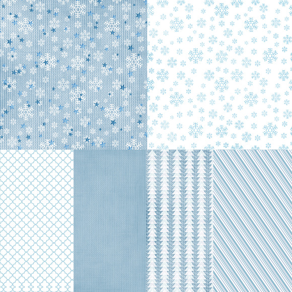 Let It Snow 18 Holiday Digital Paper in Patterns - product preview 4