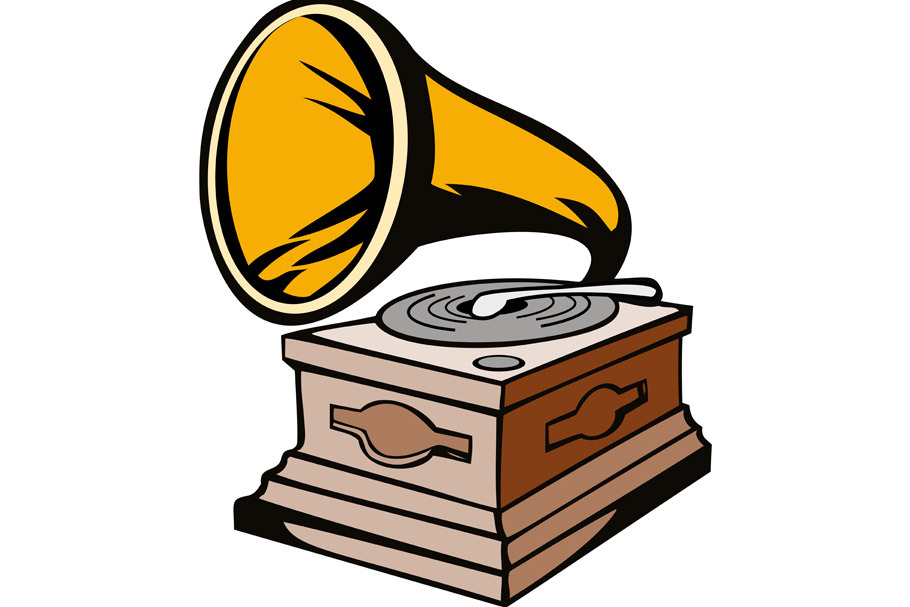 Phonograph or Gramophone Retro