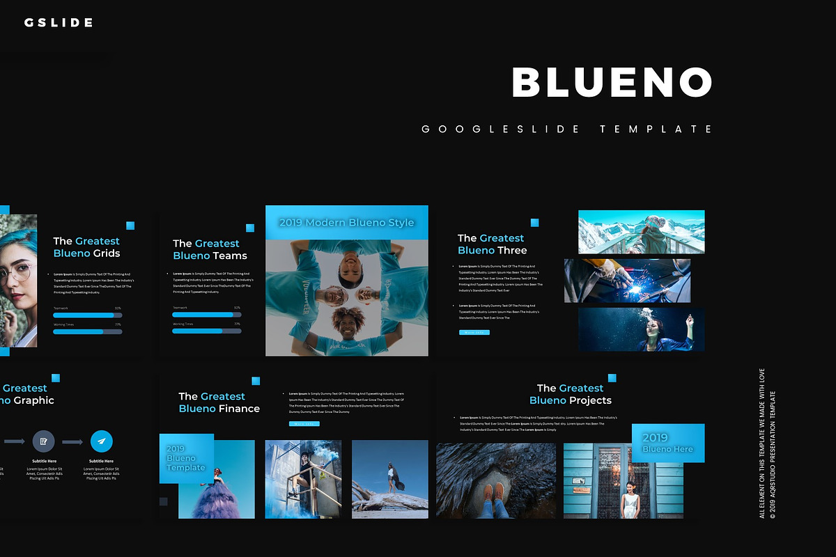 Blueno - Google Slides Template in Google Slides Templates - product preview 8