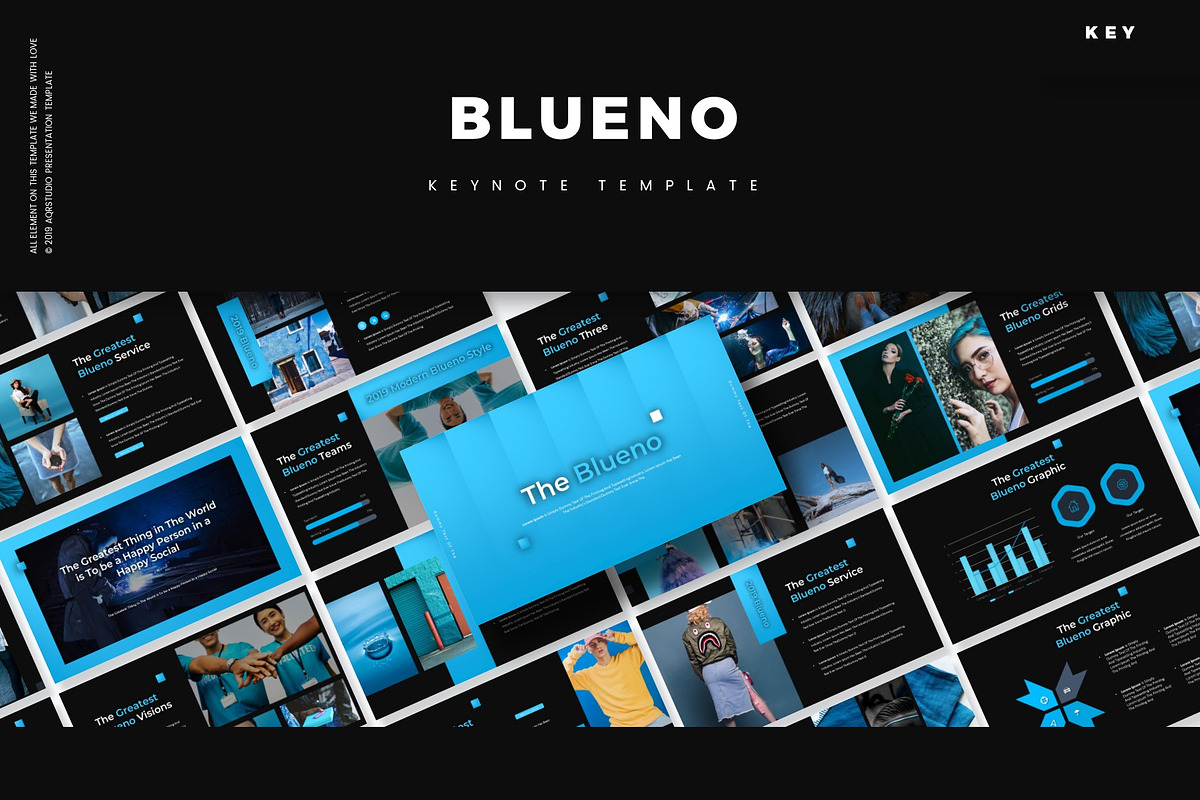 Blueno - Keynote Template in Keynote Templates - product preview 8