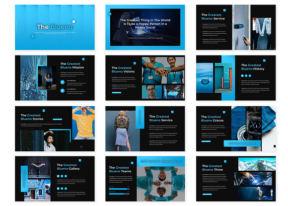 Blueno - Keynote Template in Keynote Templates - product preview 1