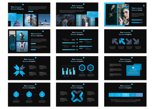 Blueno - Keynote Template in Keynote Templates - product preview 2