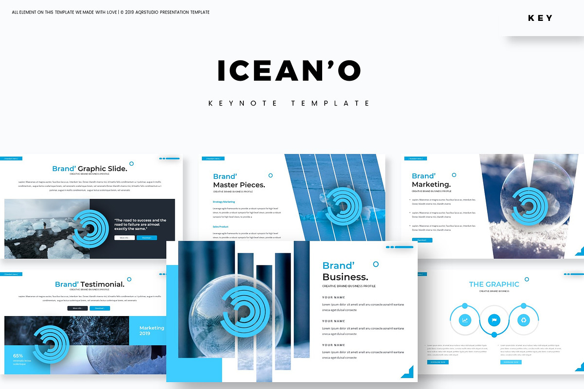 Icean'o - Keynote Template in Keynote Templates - product preview 8