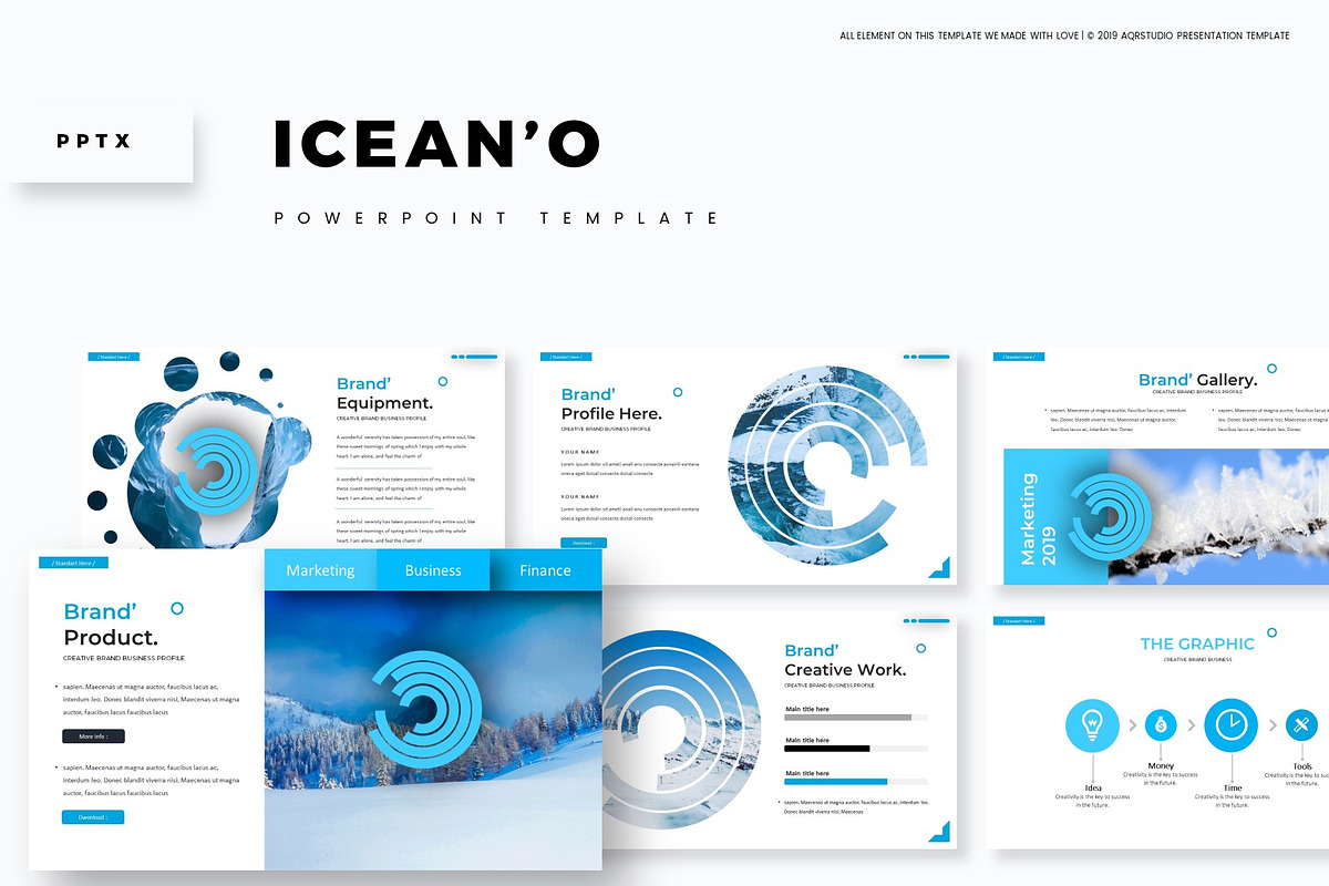 Icean'o - Powerpoint Template in PowerPoint Templates - product preview 8