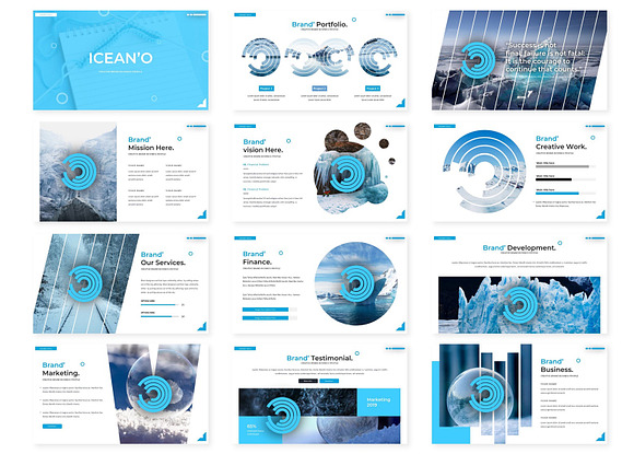 Icean'o - Powerpoint Template in PowerPoint Templates - product preview 1