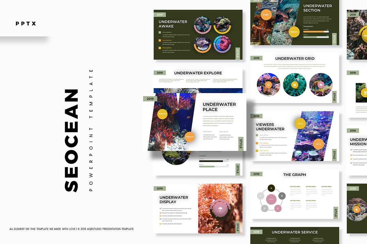 Seocean - Powerpoint Template in PowerPoint Templates - product preview 8