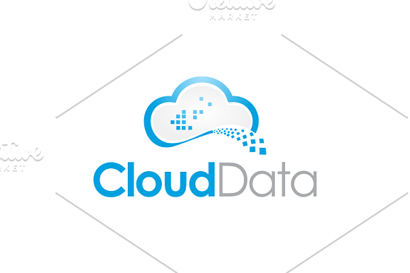 Cloud Data Logo in Logo Templates - product preview 1