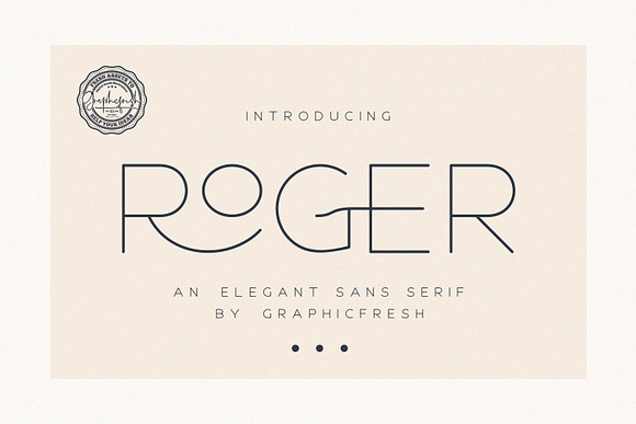 Roger - An Elegant Sans Serif in Sans-Serif Fonts - product preview 8