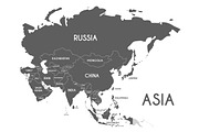 3x Asia Maps