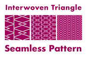 Interwoven Triangle Seamless Pattern