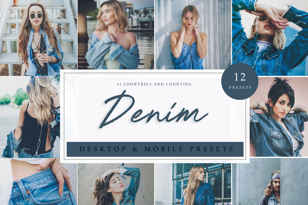12 Lightroom Presets | Demin Vol. 1 in Add-Ons - product preview 8