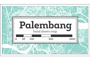 Palembang Indonesia City Map