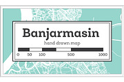 Banjarmasin Indonesia City Map