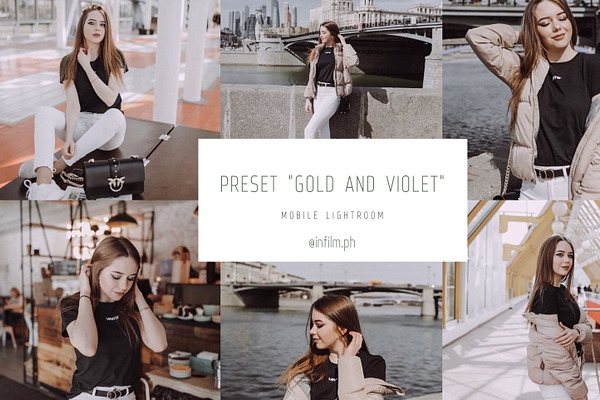 Gold/Violet Lightroom Preset Mobile