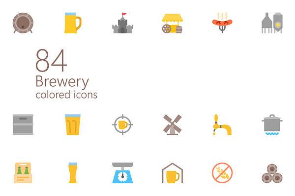 Brewery colored iconset